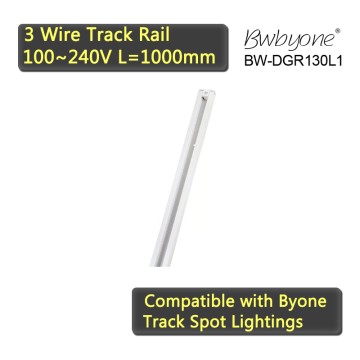 BW-DGR130L1 LED Track rail in 1000mm length for LED track lighting fixture