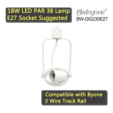 BW-DG230E27 Gimbal Ring LED Track Spotlight housing with E27 socket