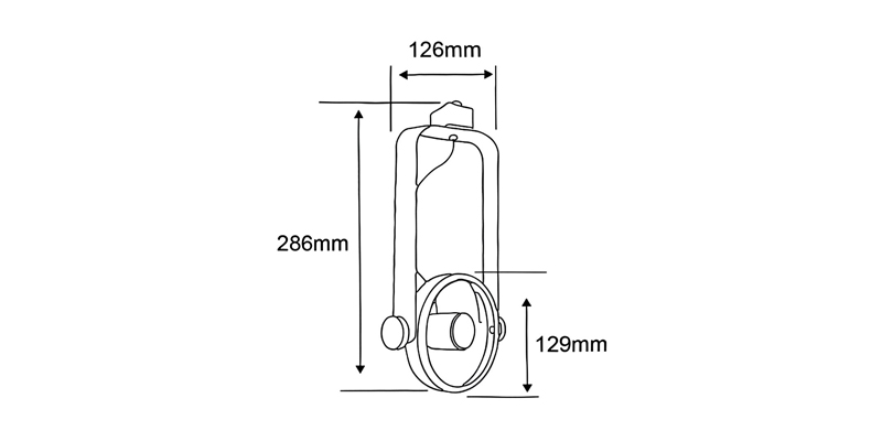 BW-DG230E27 line drawing m