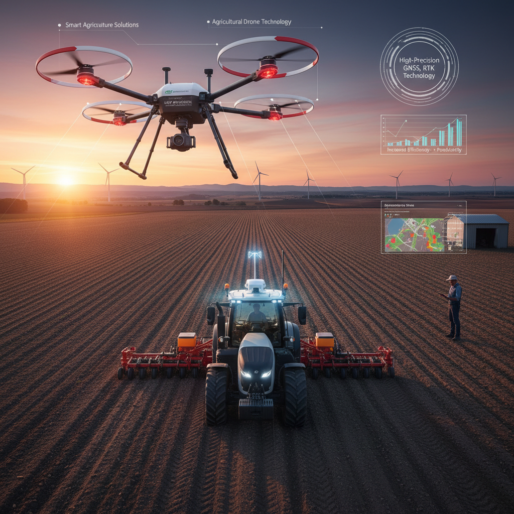 Le rôle du GNSS RTK de haute précision dans l'agriculture intelligente et la cartographie par drones