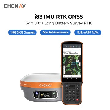 CHCNAV i83 GNSS RTK Receiver - 30° IMU, UHF, 34h Battery