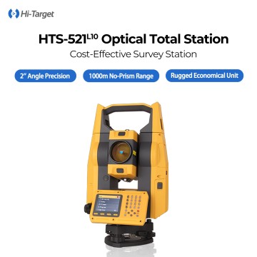 Высокоточный тахеометр Hi-target HTS-521L10 без отражателя, увеличение 30x, профессиональный тахеометр.