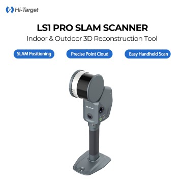Портативный SLAM LiDAR-сканер Hi-Target LS1 PRO с функциями позиционирования RTK и PPK, цветным облаком точек в реальном времени для 3D-картирования внутри и вне помещений, обследования тоннелей и BIM-моделирования.