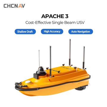 Navire hydrographique sans pilote CHCNAV APACHE 3 | USV hydrographique en eaux peu profondes