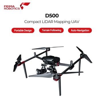 Feima D500 Multirotor Survey Drone, Heavy Payload Aerial Mapping UAV for LiDAR, Photogrammetry & Power Inspection