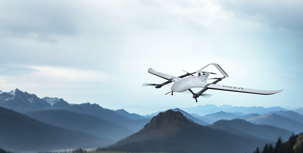 Drone VTOL Feima V500 : Technologie de cartographie sans points de contrôle au sol pour des levés à grande échelle rapides et précis