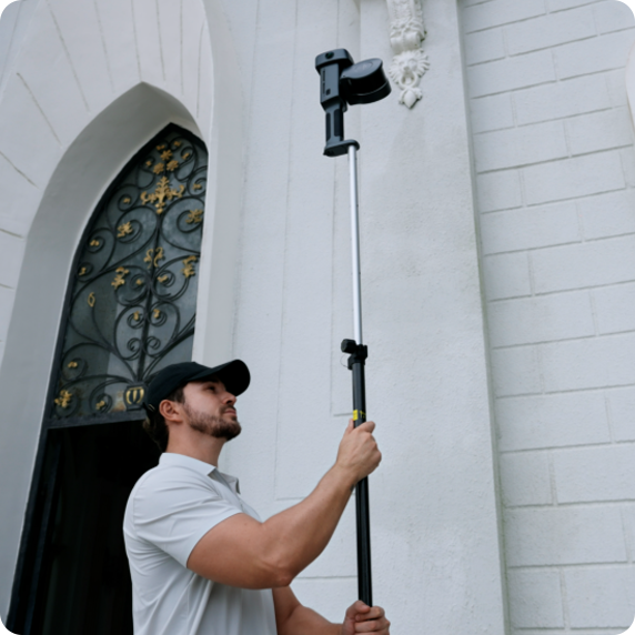 L3 sur mât de levé RTK
