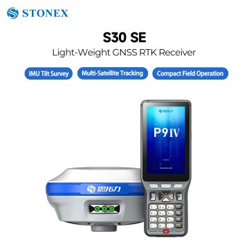 Récepteur GNSS RTK Stonex S30 SE, 1408 canaux multi-constellation, levé d'inclinaison IMU ±60°, implantation AR à double caméra assistée par laser, réseau 4G, équipement de levé économique IP68