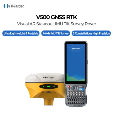 Hi Target V300 V500 Surveying Instrument Equipment Base and Rover Y Topografia Drones 350 400 Machine Gnss Rtk Gps Receiver