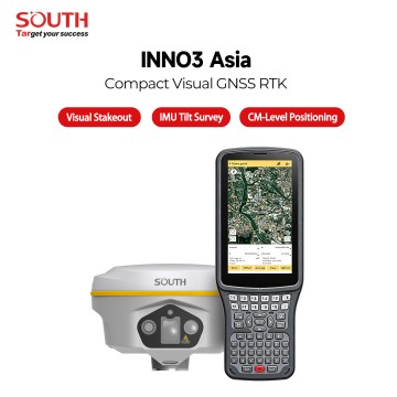 SOUTH INNO3 Asia/INNO3 Indonesia GNSS RTK Receiver, Full Constellation GNSS Rover & Base Station for Topographic & Cadastral Survey