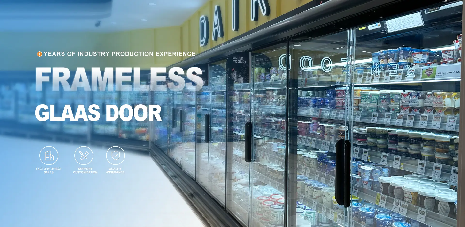 Bar Fridge Black Glass Door