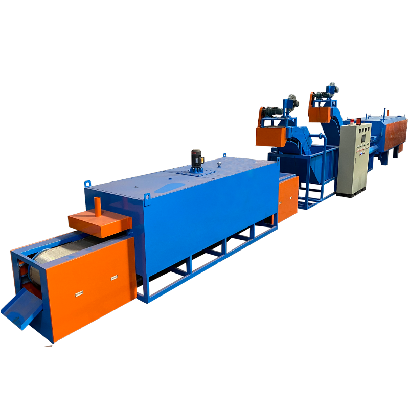 Continuous mesh belt carburizing quenching and tempering furnace