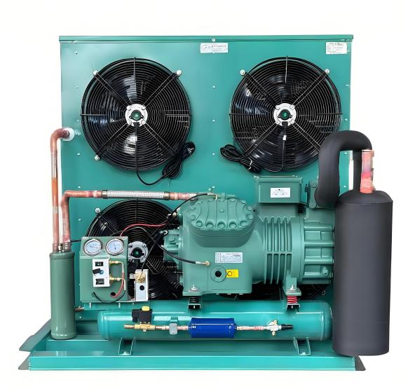 FNHシリーズコンデンシングユニット:オープン構造で多様な冷凍ニーズに対応