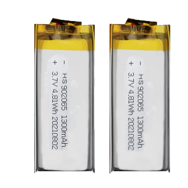 3.7V 1.3AH handheld device battery