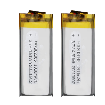 3.7V 1.3AH handheld device battery