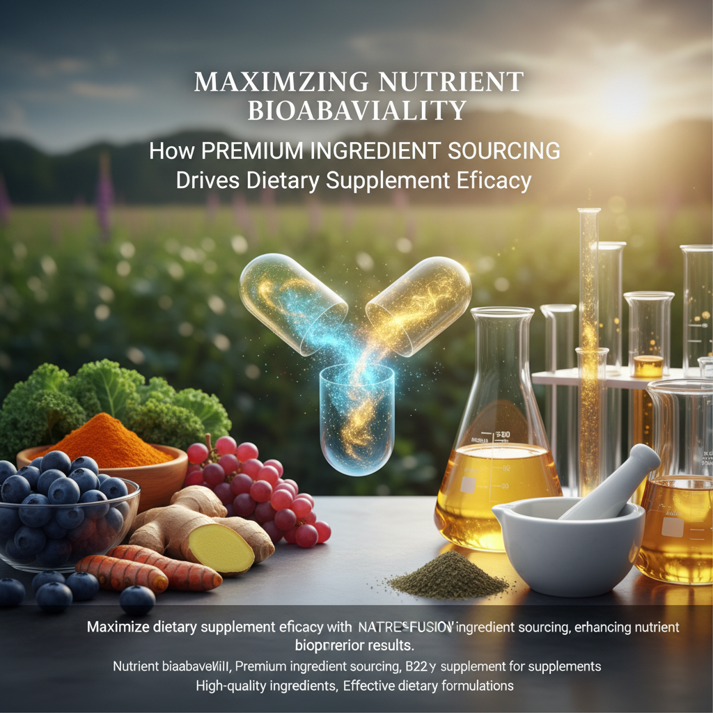 Maximizing Nutrient Bioavailability: How Premium Ingredient Sourcing Drives Dietary Supplement Efficacy