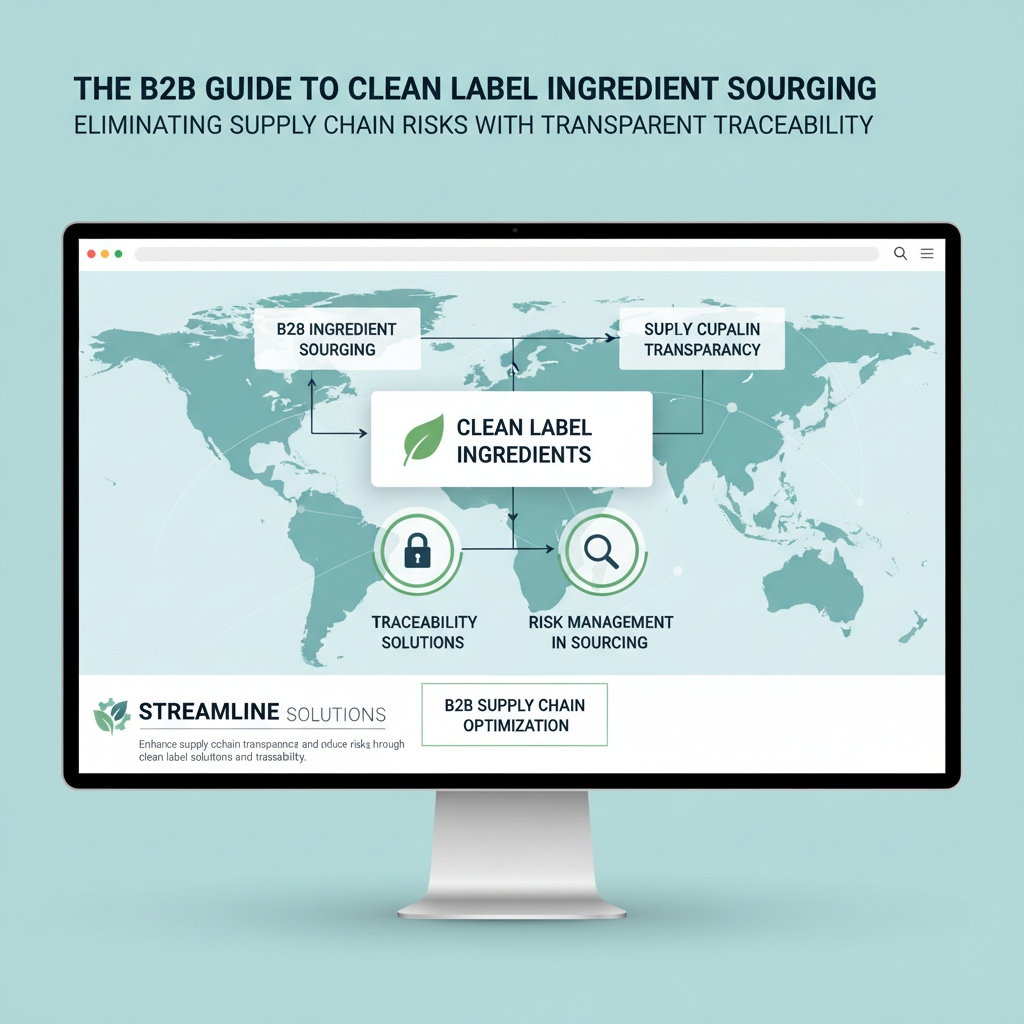 The B2B Guide to Clean Label Ingredient Sourcing: Eliminating Supply Chain Risks with Transparent Traceability