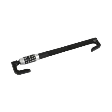 Anti-Theft Steering Wheel Lock with Keyless Brake Pedal Double Hook