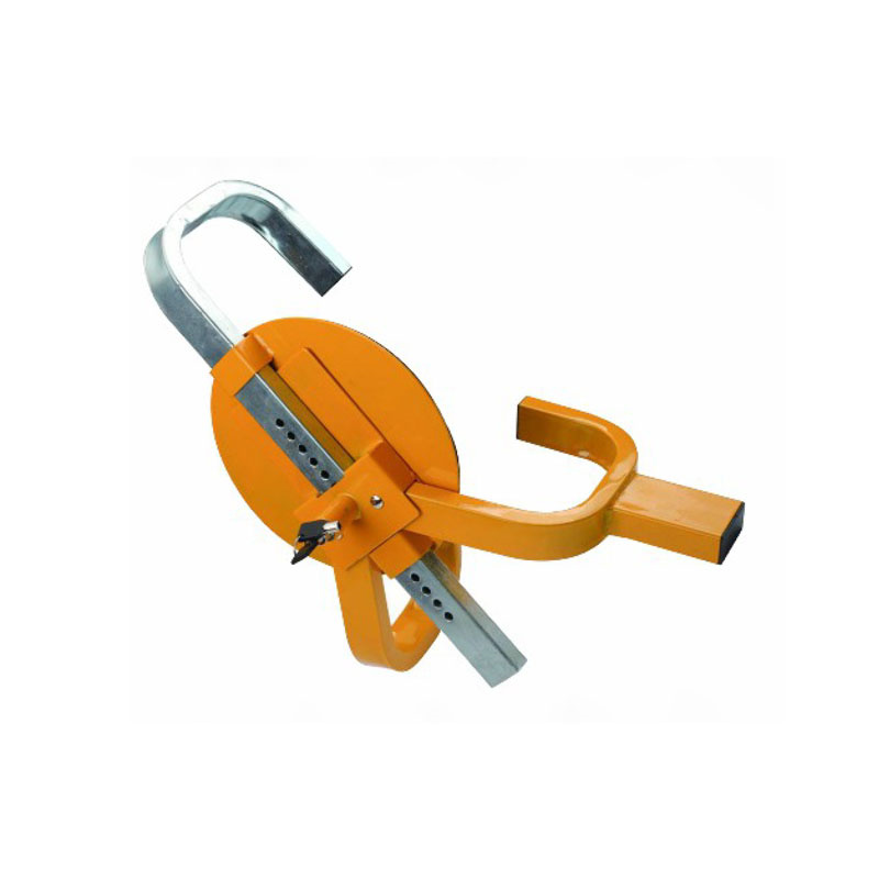 using top 2 wheel clamp lock to prevent vehicle from removal