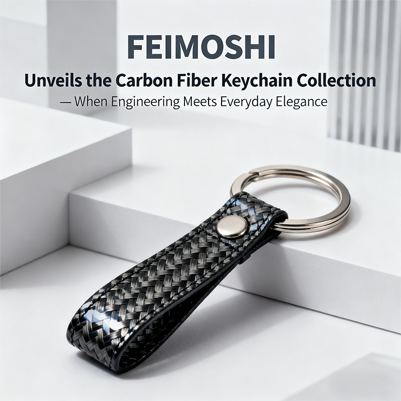 FEIMOSHI Unveils the Carbon Fiber Keychain Collection — When Engineering Meets Everyday Elegance