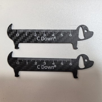 Cute Animal-Shaped Carbon Fiber Ruler