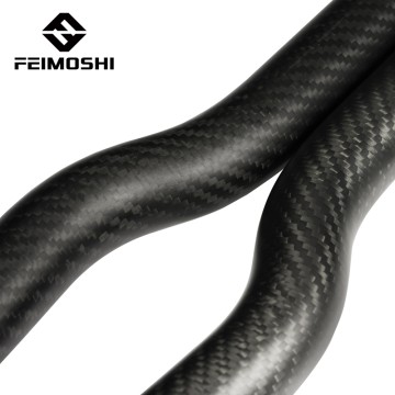 100% custom curved full carbon fiber tube