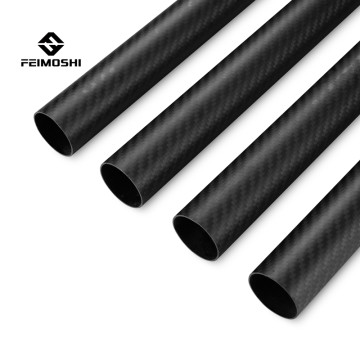 Light weight 100% 3k matte twill customized size carbon fiber tube 1000mm