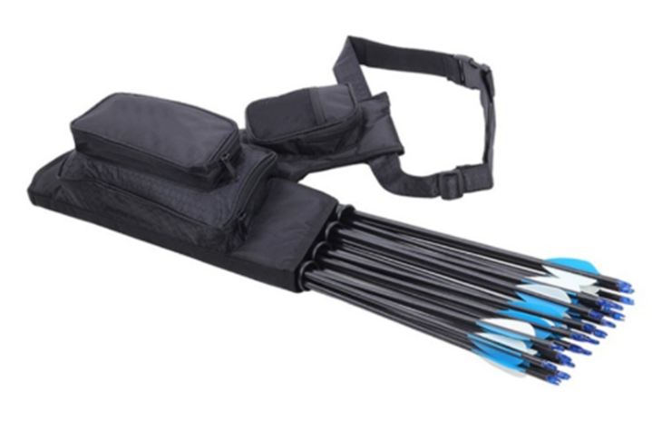 Outdoor Archery Four Tube Arrow Pot Waist Type Quiver Tube Bag1