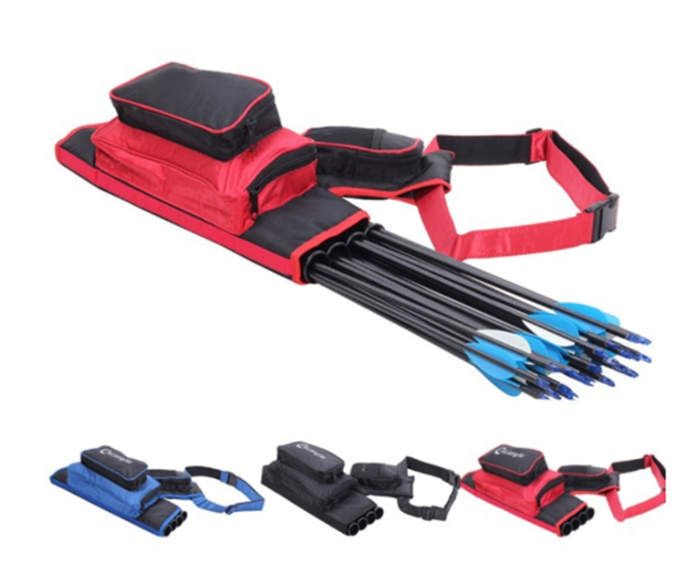 Outdoor Archery Four Tube Arrow Pot Waist Type Quiver Tube Bag4