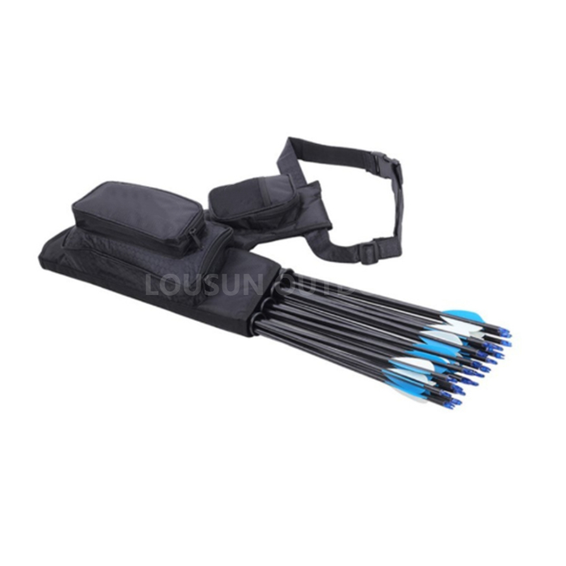 Outdoor Archery Four Tube Arrow Pot Waist Type Quiver Tube Bag