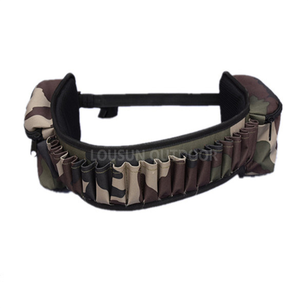 Hunting Sponge Padded Cartridge Belt With Zip Pockets