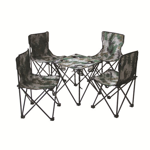 Outdoor Folded Desk and Chairs