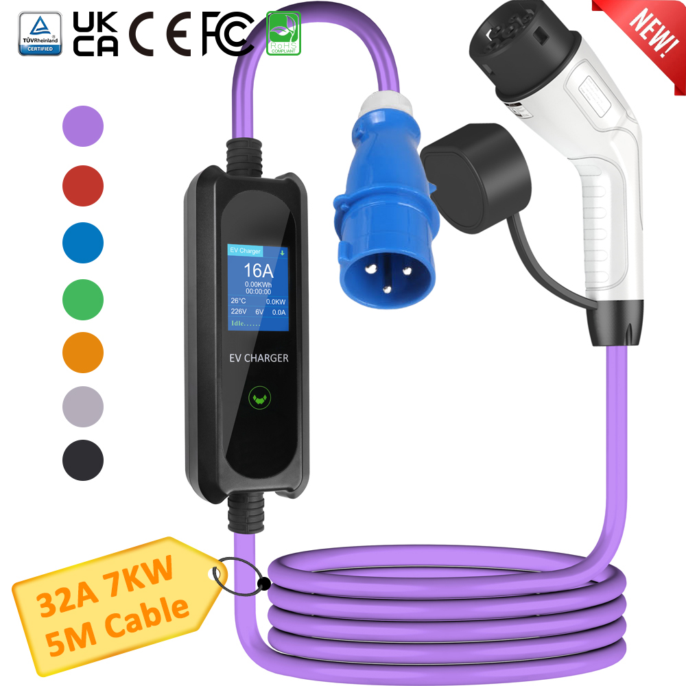Type 2 Portable EV Charger – Самая стильная и настраиваемая зарядная станция для электромобилей