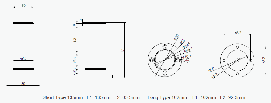 Column Warning Light Drawing