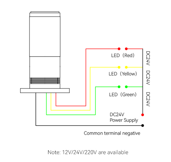 Column Warning Light wiring diagram