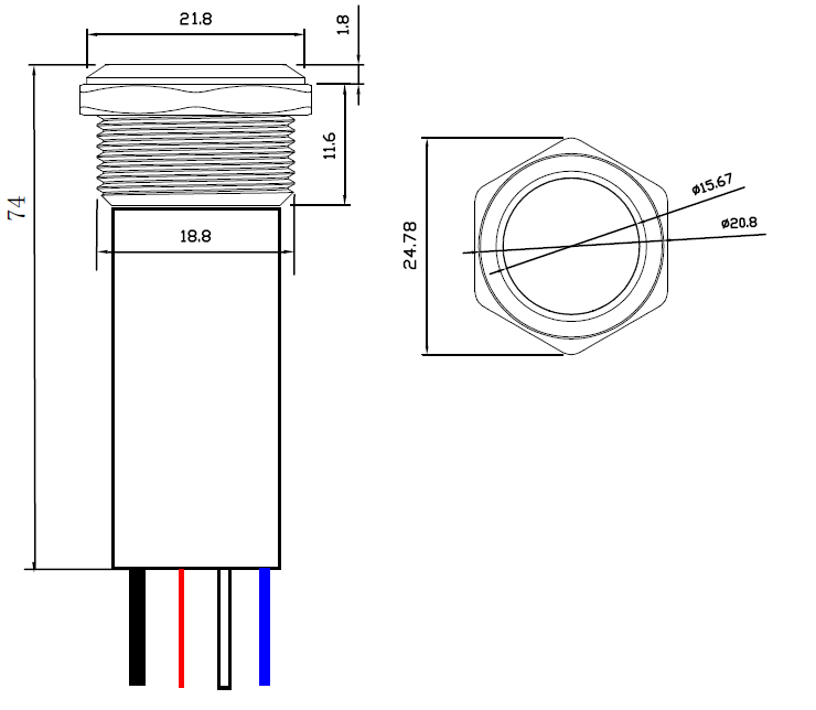Dual Output Switch Drawing