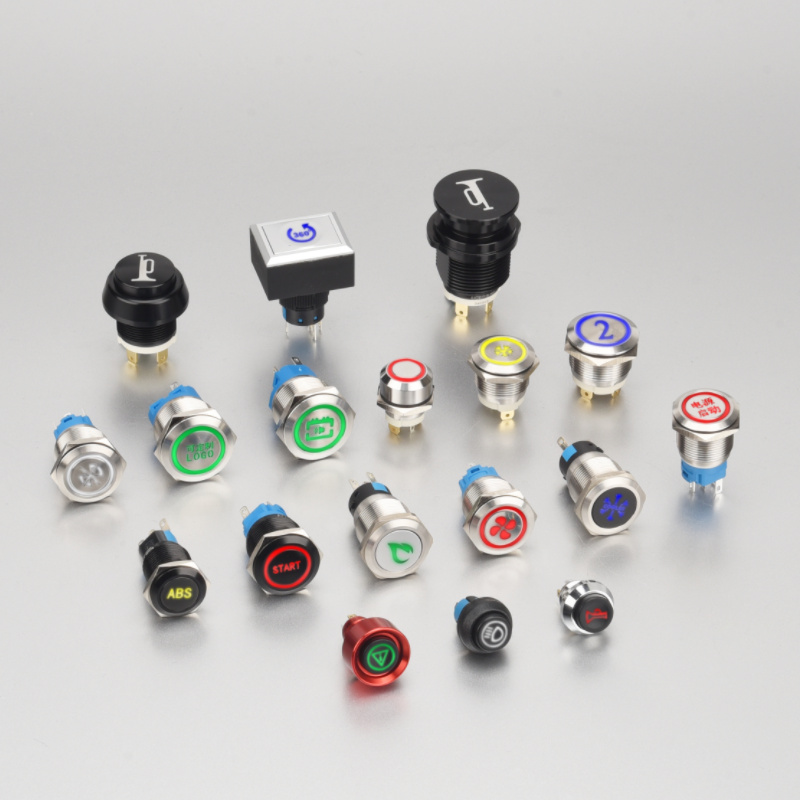 Laser Engraved Push Button Switch