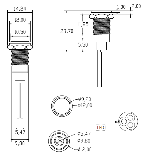Metal Signal Indicator Drawing