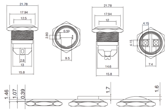 Push Button On Off Switch Drawing