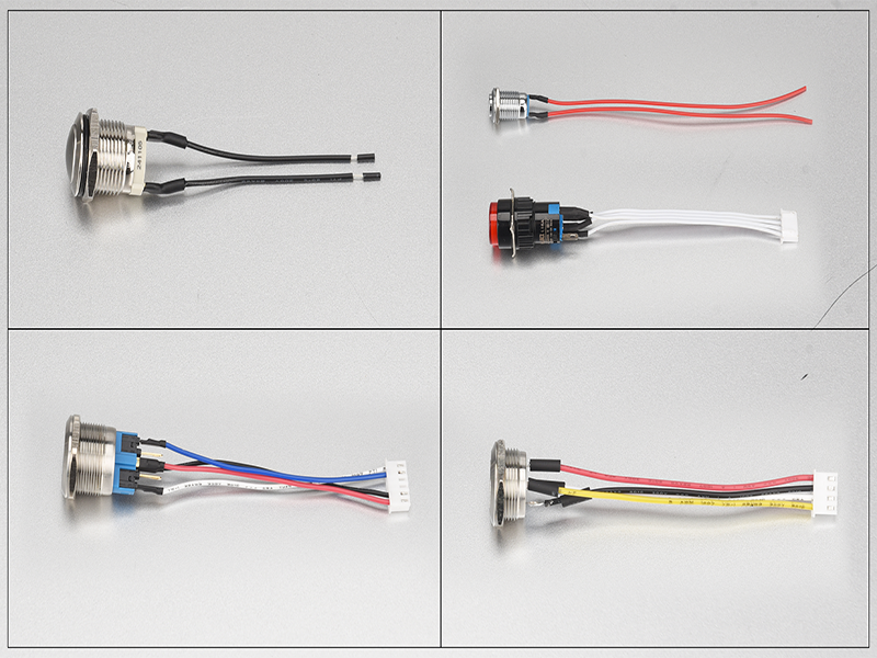 Push Button On Off Switch Solder Wire