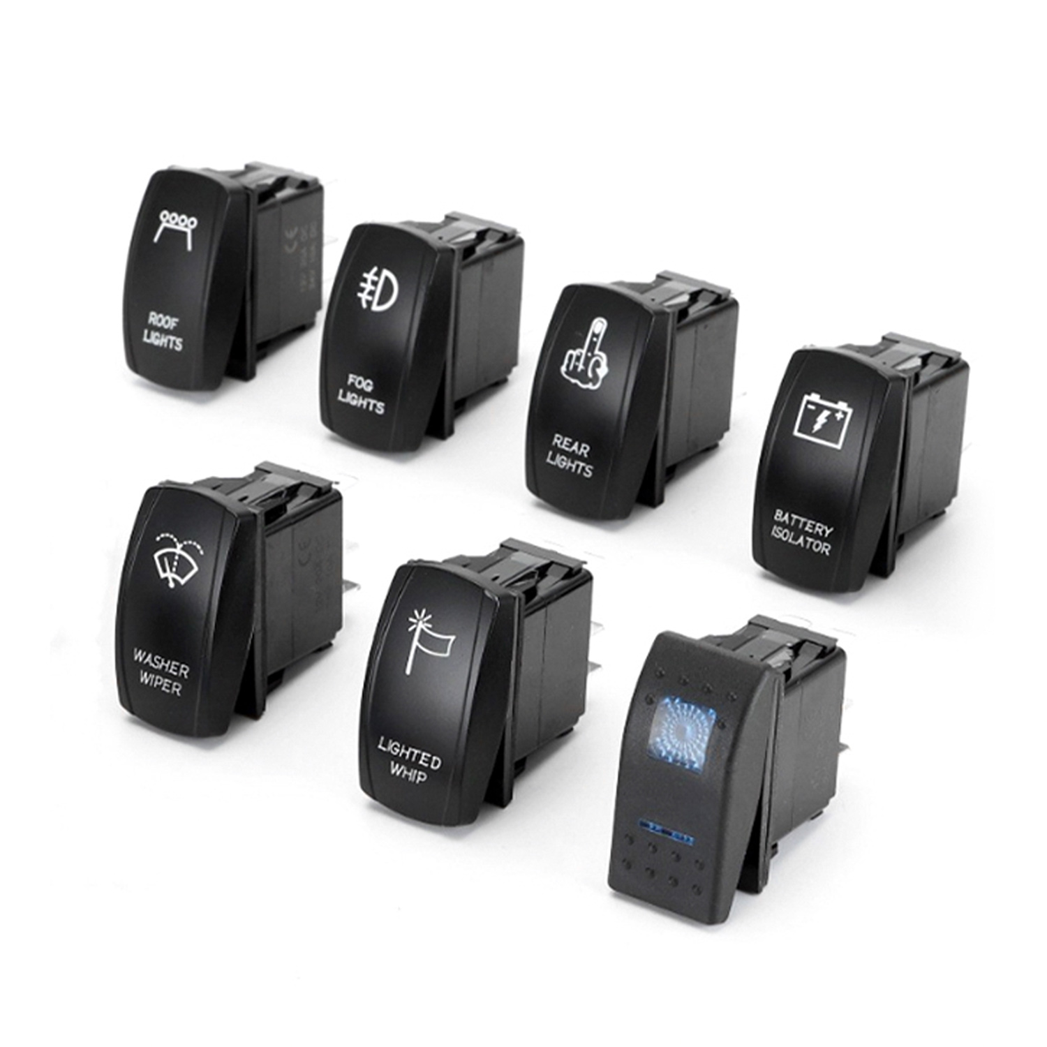 LED Rocker Switch Interrupteur à bascule LED