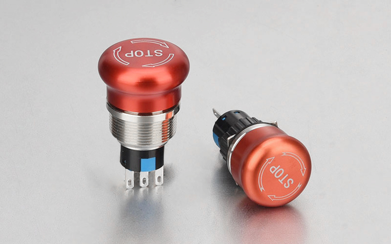 Metal Emergency Stop Button 16A-11CV Series