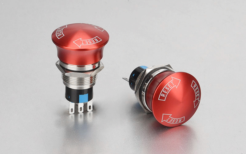 Metal Emergency Stop Push Button 19A-CV Series