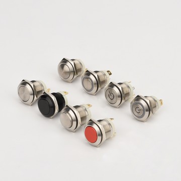 Black Push Button Switch 22M Series