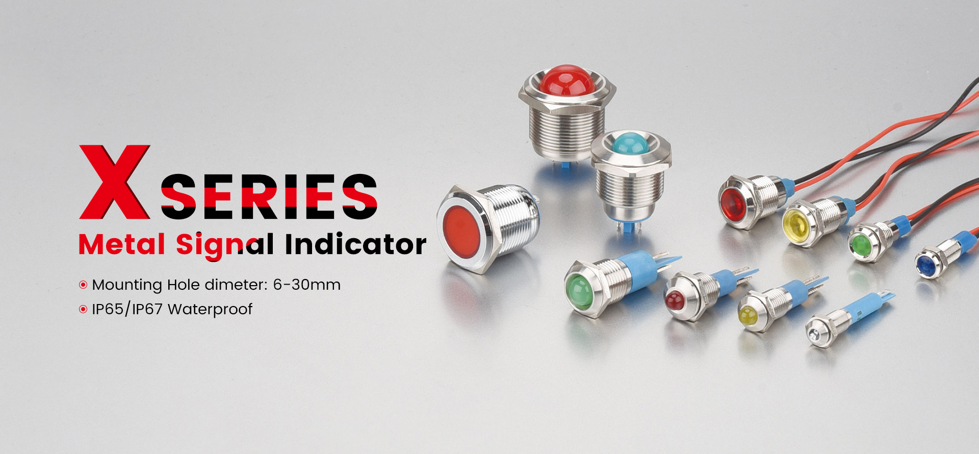 Interruptor pulsador de 12 mm de 24 V de fábrica