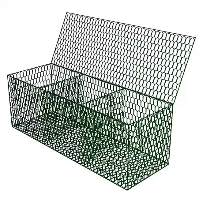 Gabion Basket 211 Reinforced Steel Wire Mesh Hexagonal Hole Shape Flood Control Project Welding Service Included