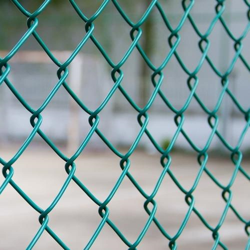 Powder Coated Galvanized Black Chain Link Fence