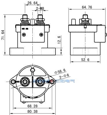 SEV200AH HV DC Contactor detail (4)