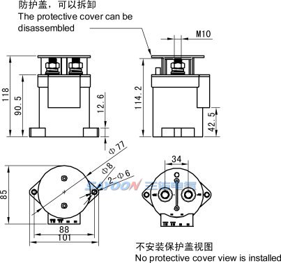 SEV600AH HV DC Contactor detail (4)