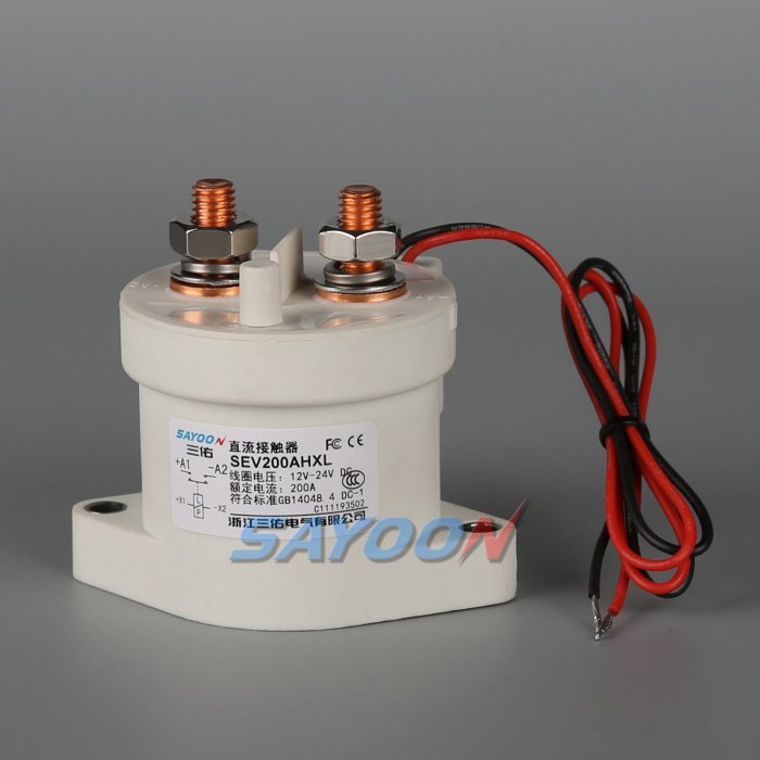 Contacteur DC 150A SEV150AD - Haute Tension, Pour Véhicules électriques, Solaire, éolien, Climatisation Auto - 24V